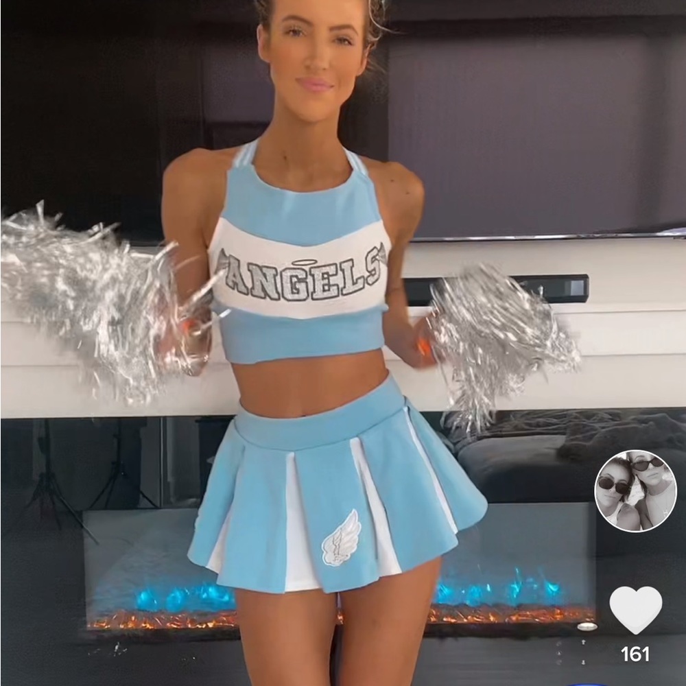 DOLLS KILL ANGEL CHEER HALLOWEEN COSTUME